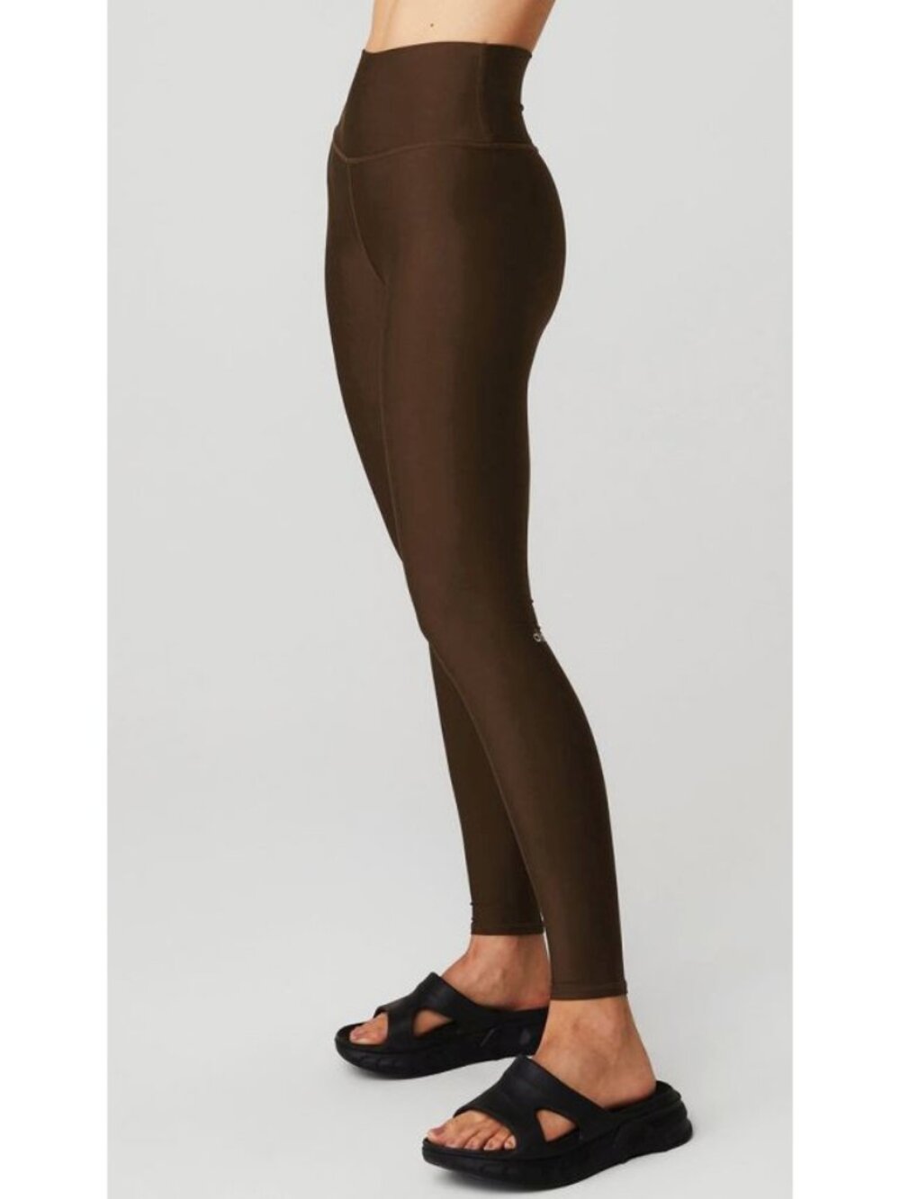 Alo 7/8 High-Waist Airlift Leggings Espresso Hi-Rise Waisted Skinny Tights Pants - Picture 5 of 11
